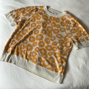 Ava & Viv floral short sleeve sweater - 1X